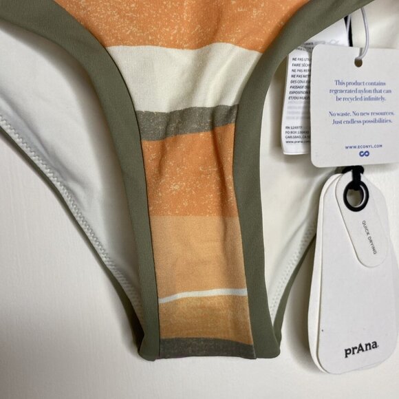 prAna Summer Wave Size Small Mid Rise Swimwear Banded Swim BOTTOM “waves” - Picture 3 of 6